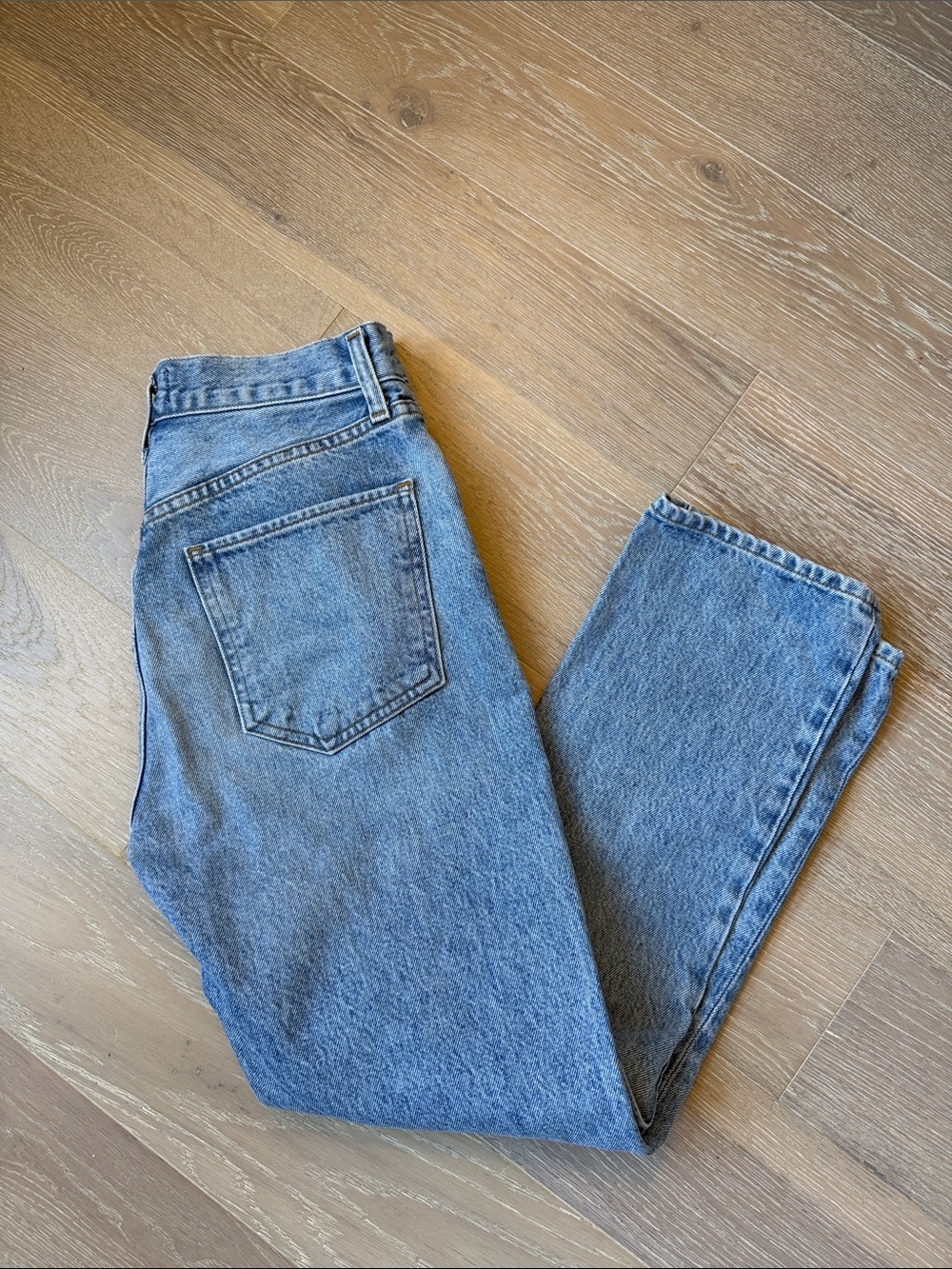 Agolde Riley High Rise Straight Crop Jeans - Picture 6 of 9